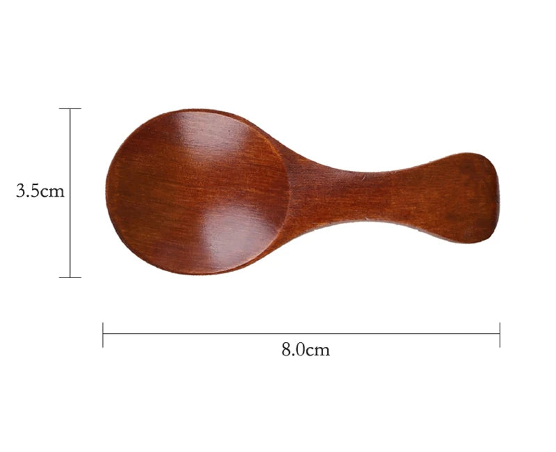 4x Mini Holzlöffel – Für Gewürze, Tee & Zucker