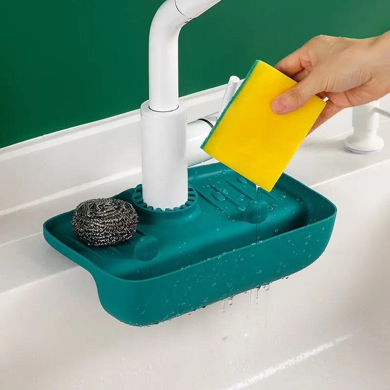 Silikon Abtropfgestell – Spülbecken Schutzmatte für Wasser & Abfälle