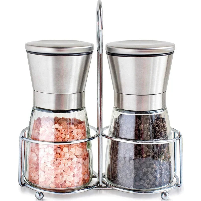 Pfeffermühle aus Edelstahl – 180/200ML Glasbehälter