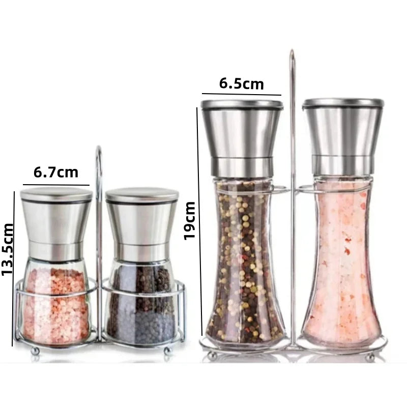 Pfeffermühle aus Edelstahl – 180/200ML Glasbehälter
